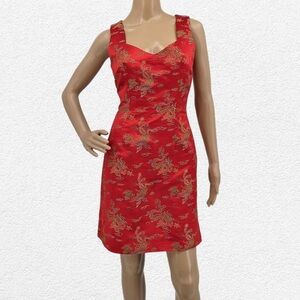 Fredericks of Hollywood Vintage Asian Motif Slip Dress